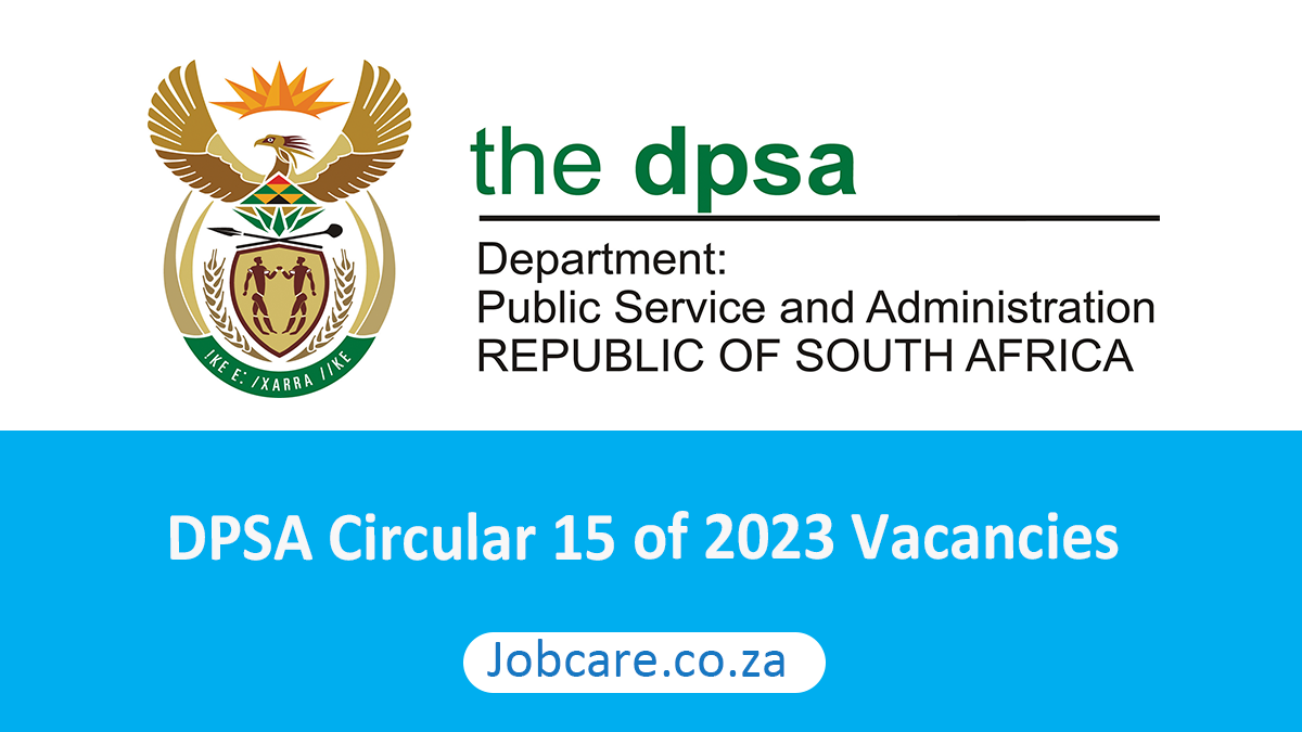DPSA Circular 15 of 2023 Vacancies