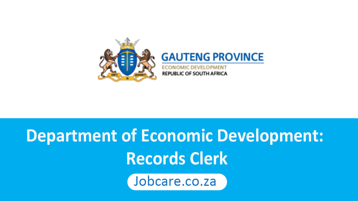 Department of Economic Development: Records Clerk
