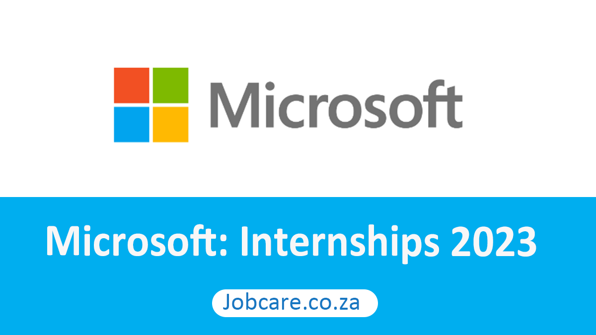 Microsoft Internships 2023 / 2024 Jobcare