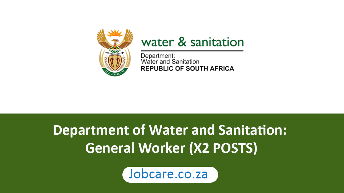 Department of Water and Sanitation: General Worker