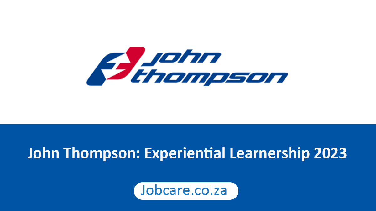 John Thompson: Experiential Learnership 2023