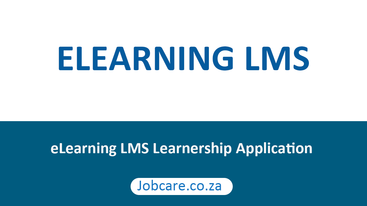 eLearning LMS Learnership Application Jobcare