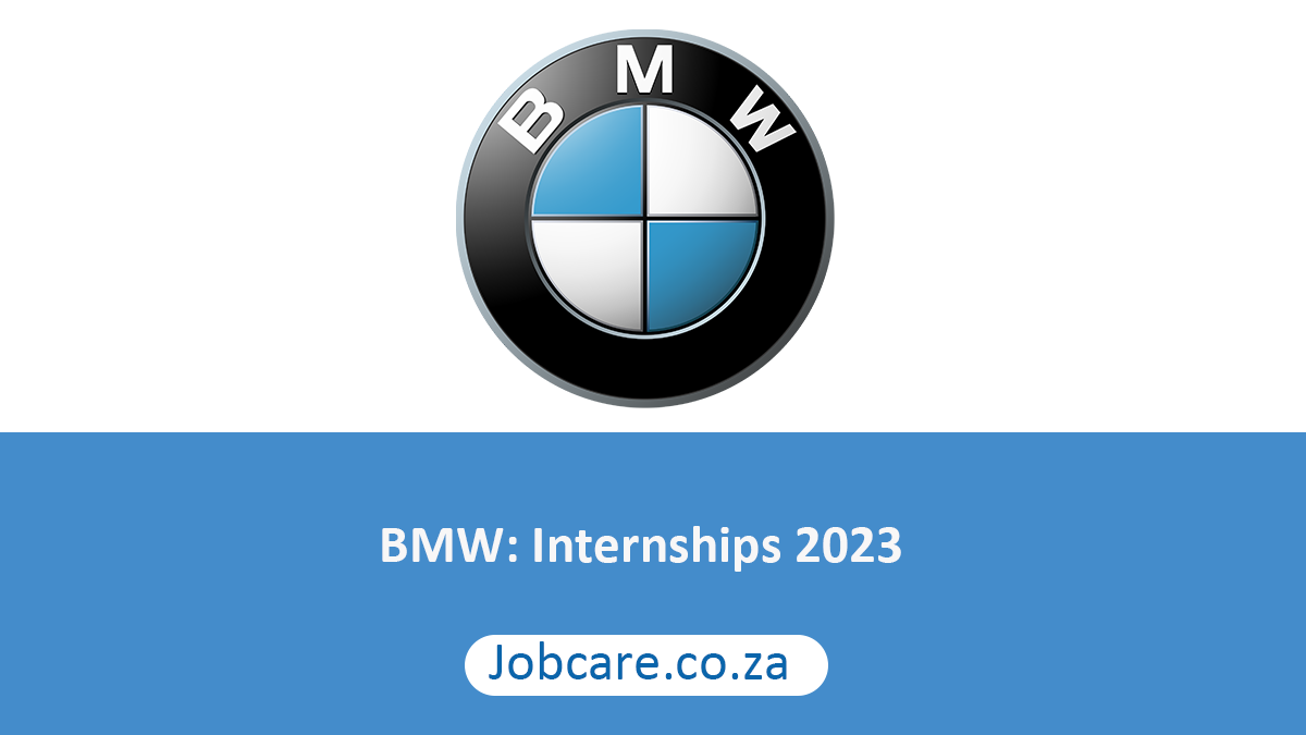 BMW Internships 2023 Jobcare