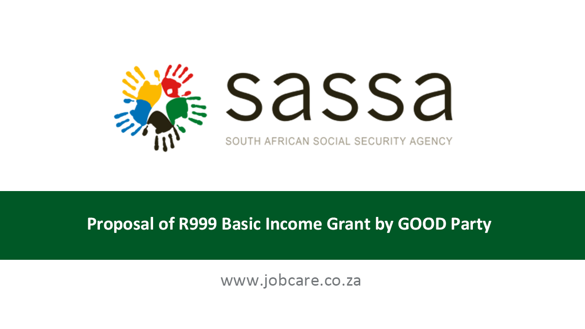 Proposal of R999 Basic Income Grant by GOOD Party