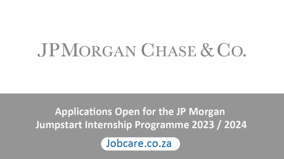 Applications Open for the JP Jumpstart Internship Programme 2023