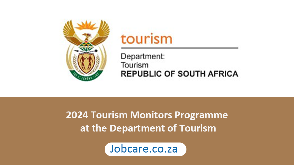 2024 Tourism Monitors Programme at the Department of Tourism Jobcare