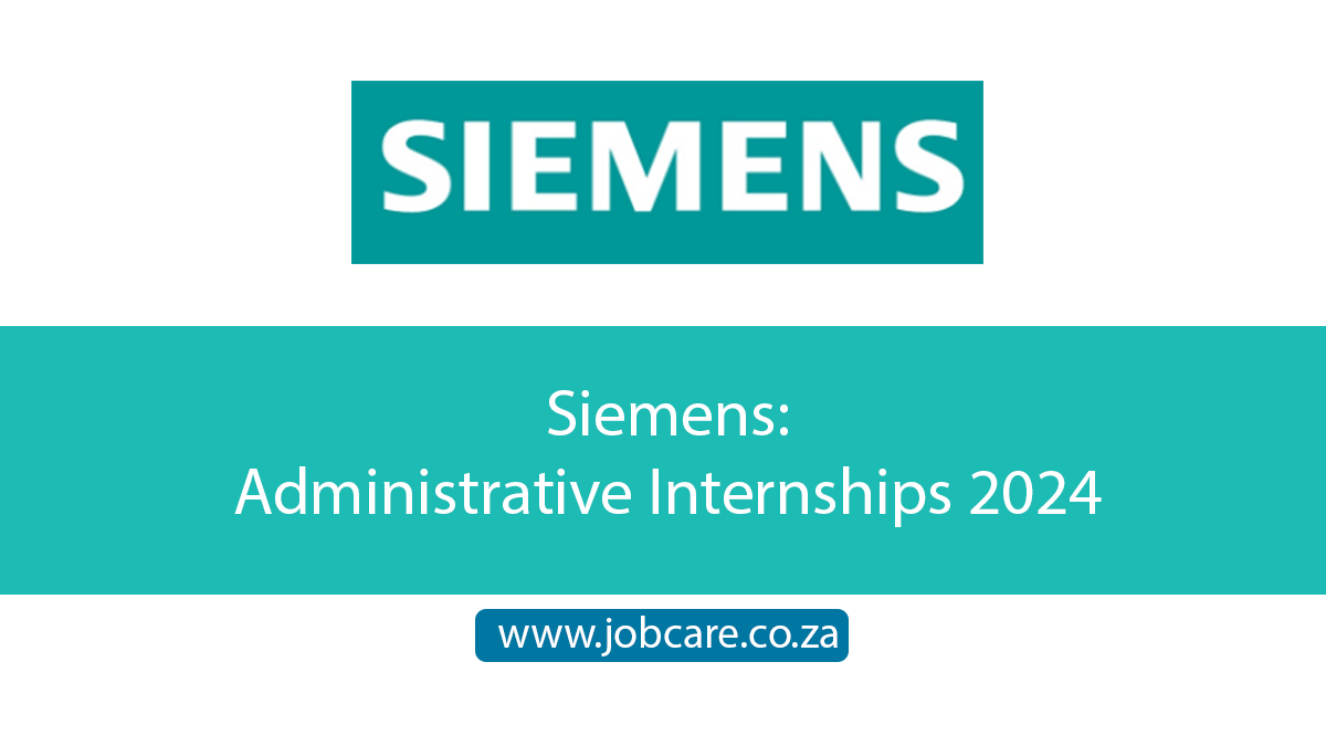 Siemens Administrative Internships 2024 Jobcare