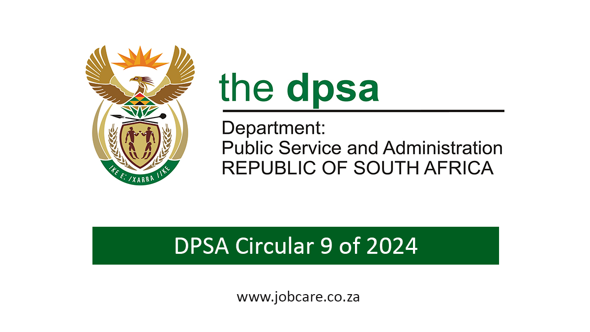 DPSA Circular 9 of 2024 Apply for Vacancies in National & Provincial